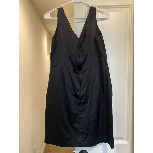 Bisou Bisou Women's Little Black Cocktail Dress V-Neck Sleeveless Size 14 - Picture 5 of 5